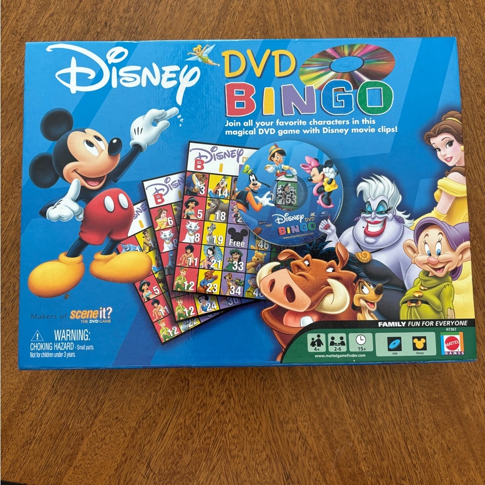 Disney DVD Bingo Game